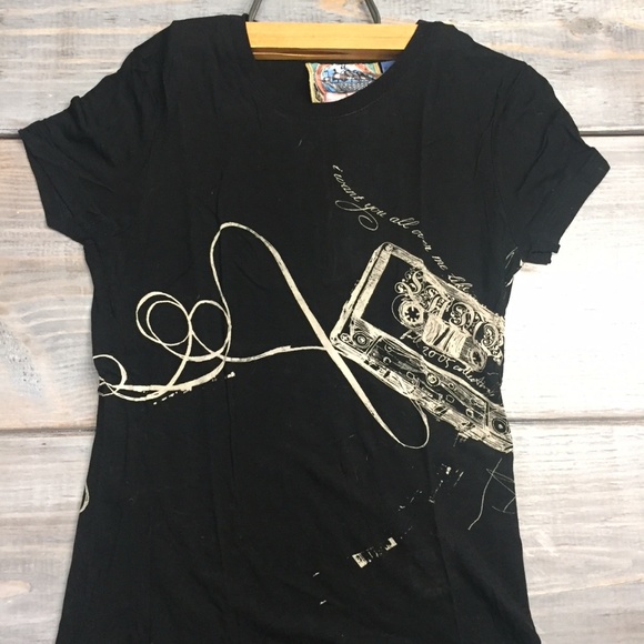 L.A.M.B. Tops - Women's L.A.M.B Tape Cassette Crew Tee